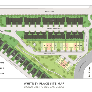Whitney Place Site Map